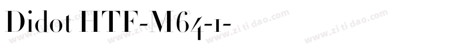 Didot HTF-M64-1字体转换